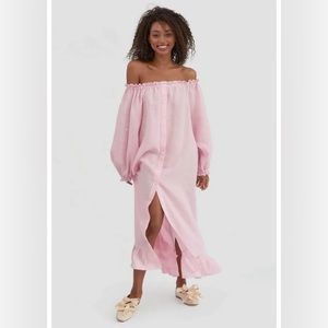 SLEEPER loungewear pink dress NWT